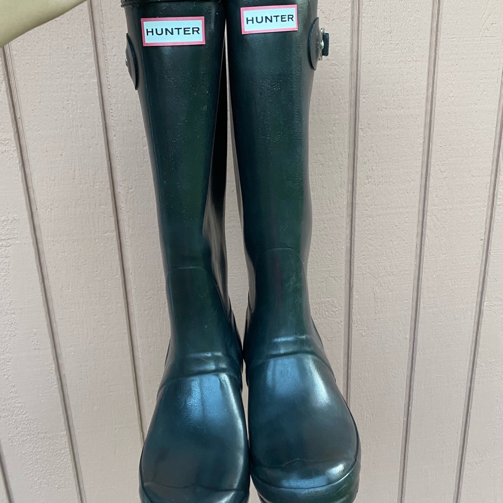 Tall Black Hunter Boots
